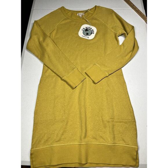 Toad and Co. Golden Epiq Long Sleeve Hemp Cotton Oversized Lagenlook Dress S NWT - Picture 1 of 8
